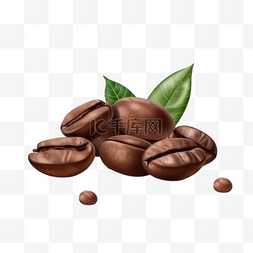 留恋咖啡图片_卡通手绘咖啡咖啡豆