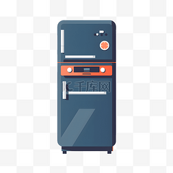 卡通扁平家用电器冰箱
