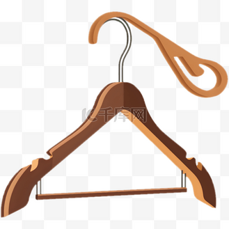 卡通手绘木制衣架