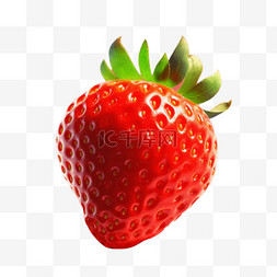 手绘草莓可爱图片_手绘插画风免抠元素草莓