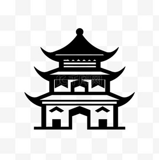 风格城门建筑logo