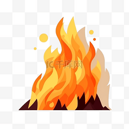 红色火焰数字图片_卡通手绘火焰火苗焰火