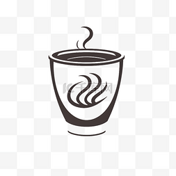 老年大学logo图片_扁平风简约热咖啡杯