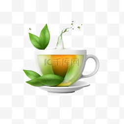 热腾腾香气十足绿茶