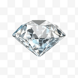 钻石手绘图片_手绘写实立体免抠元素钻石
