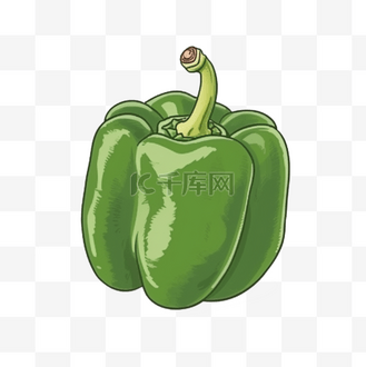 手绘插画风免抠元素青椒