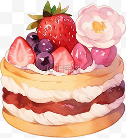 巧克力奶油蛋糕图片_卡通生日蛋糕水果蛋糕