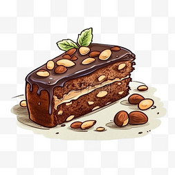 甜品蛋糕甜点图片_卡通手绘甜品蛋糕