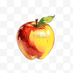果蔬苹果图片_卡通手绘苹果水果