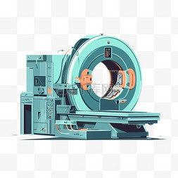 医疗ct图片_ct机医院病人医生医护用品扁平卡