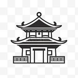 简约中式建筑图片_风格中式建筑logo