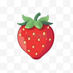 可爱卡通精致草莓素材