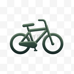 绘画风格图片_扁平简约风格自行车logo