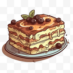 卡通手绘生日蛋糕