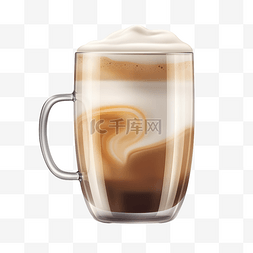 咖啡杯冒烟矢量图图片_温暖香浓顺滑奶油咖啡杯