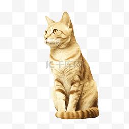 猫橘猫图片_卡通手绘宠物猫橘猫