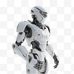 企业背景板科技图片_卡通手绘3D机器人