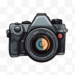 照相机日期图片_卡通照相机单反摄影设备
