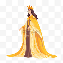 国王王后剪切画图片_卡通手绘女王王后