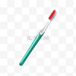 牙刷盒牙膏筒图片_手绘插画风免抠元素牙刷