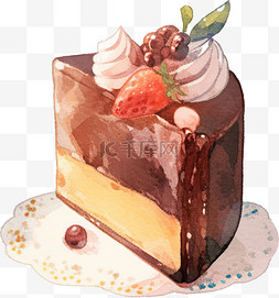 甜品小蛋糕图片_卡通切块小蛋糕水果蛋糕