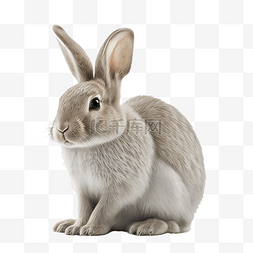 兔子免扣图片_一只兔子免扣元素