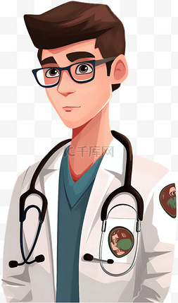医生卡通可爱图片_卡通可爱医生人物角色
