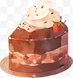 卡通切块图片_卡通切块小蛋糕水果蛋糕