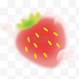 夏季水果草莓图片_弥散夏日水果草莓