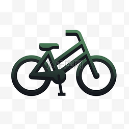 扁平极简风格自行车logo