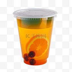 夏日美味橙子水果茶冷饮