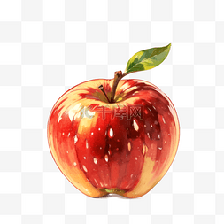 卡通手绘苹果水果