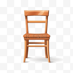 红木软垫椅子图片_卡通手绘靠椅椅子