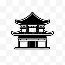 国潮建筑图片_中国风格建筑logo