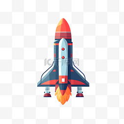 火箭卡通图片_卡通宇宙火箭飞船手绘