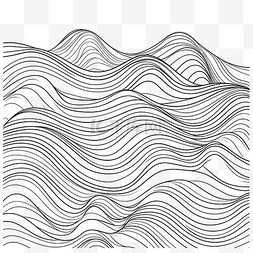 红底黑斜条纹图片_国潮波浪背景顺滑条纹