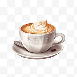咖啡袁术图片_卡通手绘饮品咖啡