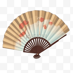 中国风折扇手绘图片_中国风古风折扇扇子