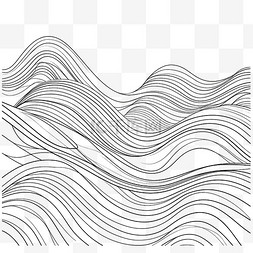 条纹黑白图片_国潮节奏波浪背景条纹