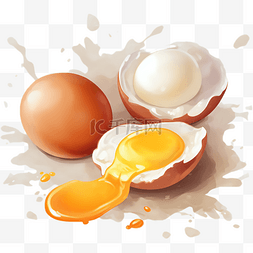 卡通手绘风格鸡蛋