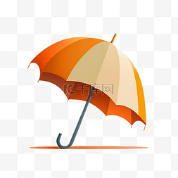 一把雨伞平面素材