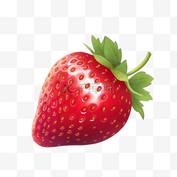 草莓插画图片_手绘插画风免抠元素草莓