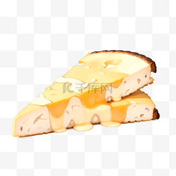 手绘卡通奶酪图片_手绘卡通奶酪干酪甜点