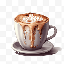 卡通手绘饮品咖啡