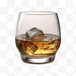 威士忌烈酒杯图片_卡通手绘威士忌酒水