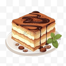 数字蛋糕数字图片_卡通手绘甜品甜点榛子糕点