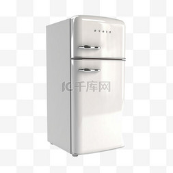 双门式电冰箱图片_卡通手绘家电冰箱