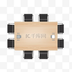 办公会议桌图片_卡通手绘办公会议桌