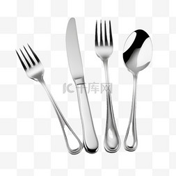 餐具刀叉勺图片_卡通手绘日用品餐具刀叉勺