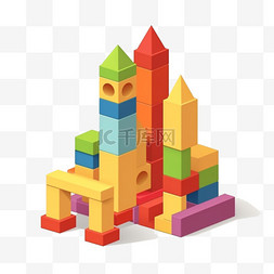 可发声的玩具图片_积木城堡玩具儿童节六一礼盒礼物